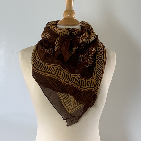 SCARF 200 CM IN HARVEST GOLD WOOL AND SILK AND CASHMERE 348658